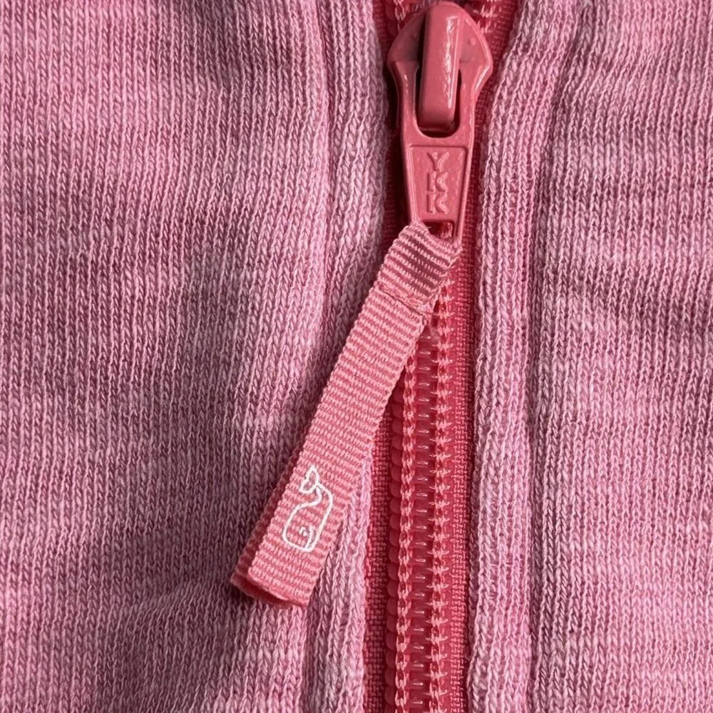 Vineyard Vines Sweatshirt Womens M Pink 1/4 Zip Kangaroo Pocket Logo Pullover - Picture 6 of 15